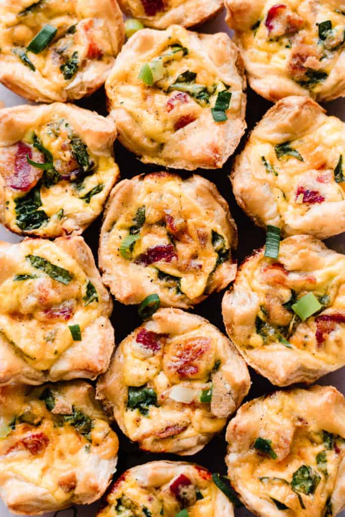 Cooked quiche cups