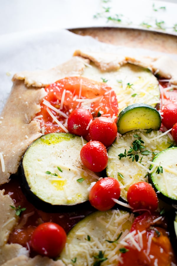 mixed vegetable galette