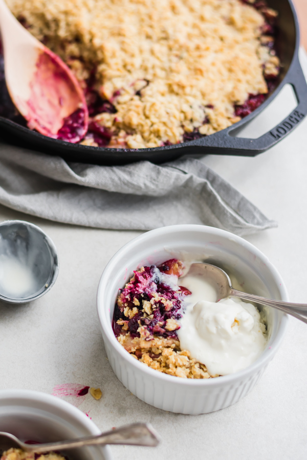 Summer Glory Skillet Crumble