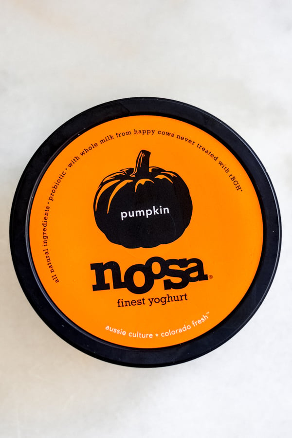 Noosa pumpkin yogurt.